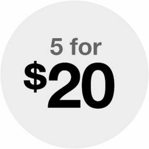 Any $5 item 5 FOR $20